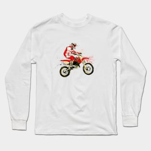 Motocross rider.Dirtbike Long Sleeve T-Shirt